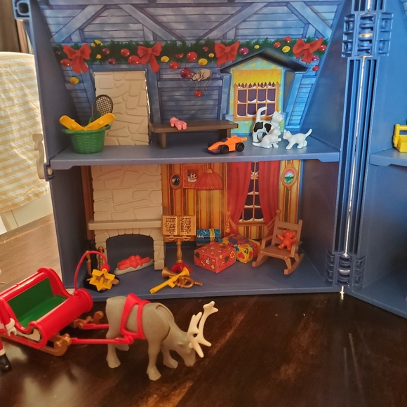 Vintage Playmobil Christmas House Toy Set 5755